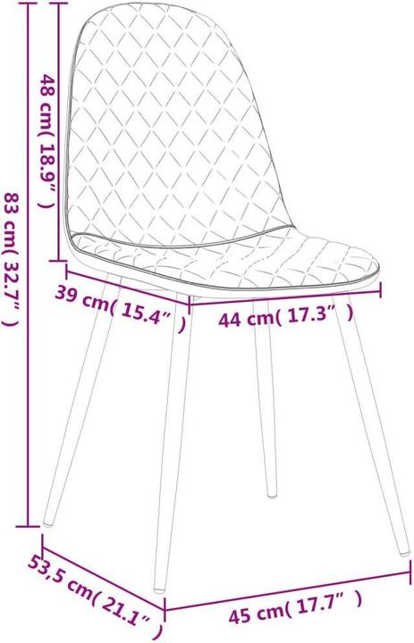 Actual product image vidaXL Esszimmerstuhl