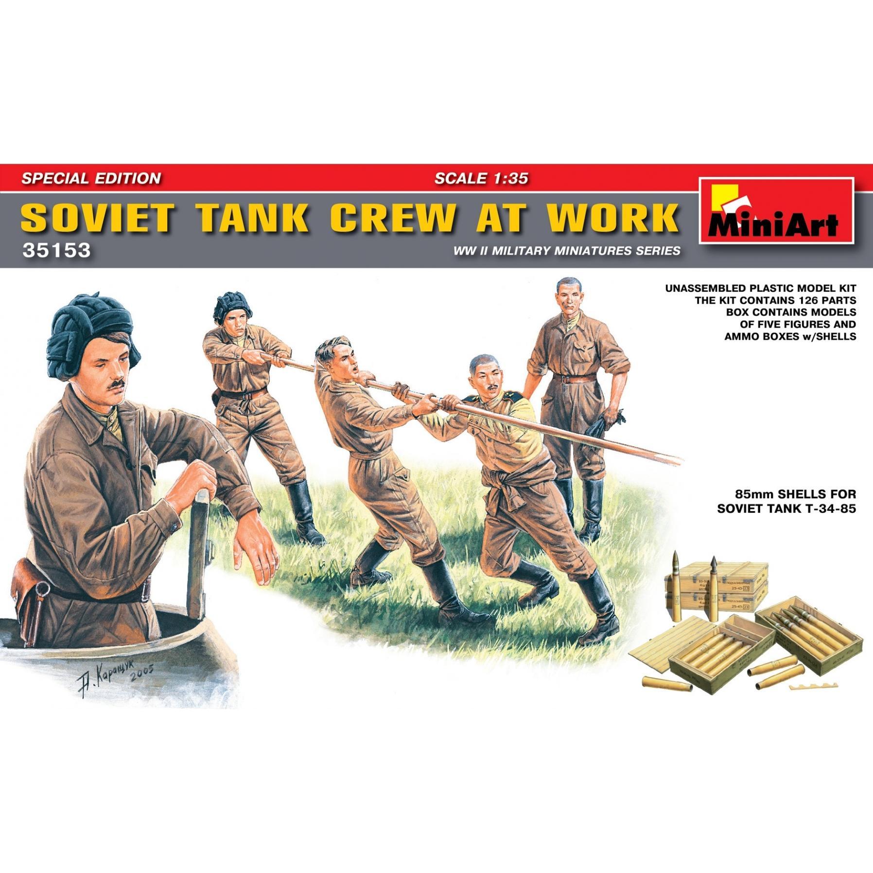 Mini art Soviet Tank Crew at Work Special Edition