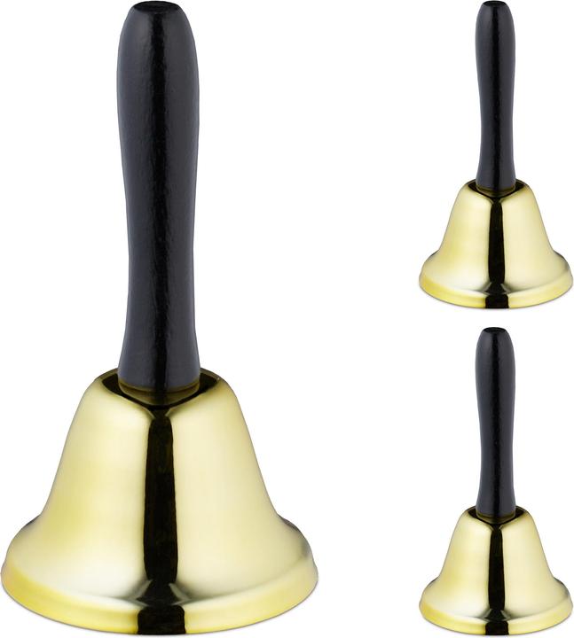 Produktbild Relaxdays 3x Handglocke