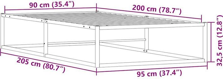 Actual product image VidaXL Bedstead (90 x 200 cm)