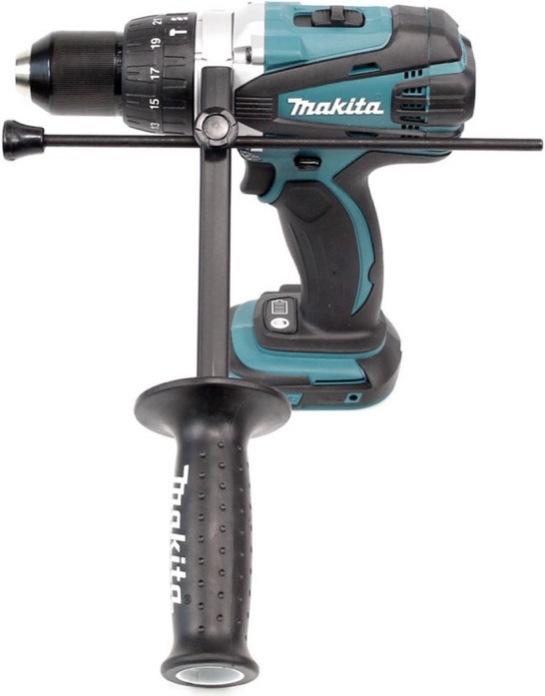 Immagine prodotto Makita DHP 458 Z Trapano avvitatore ad impulsi 18V 91Nm a batteria + Set di 100 punte per tra (Batteria ricaricabile)