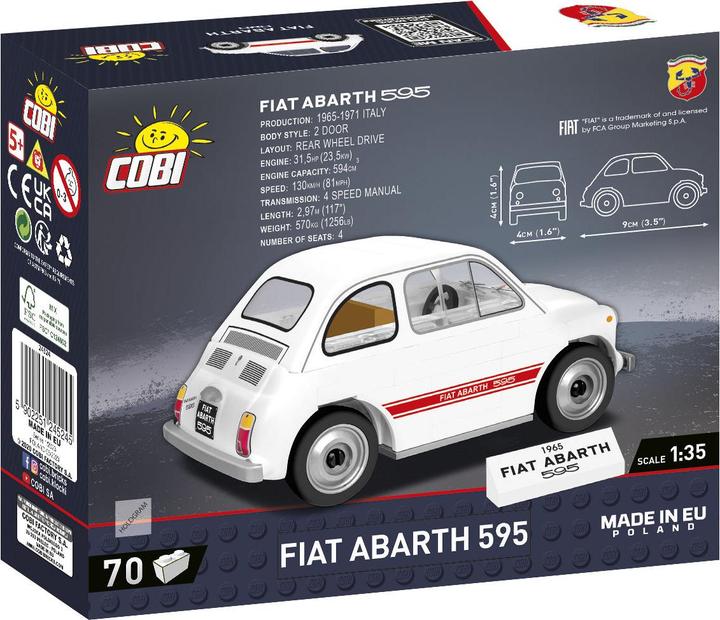 Actual product image Cobi Fiat Abarth pcs