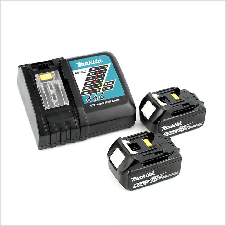 Productafbeelding Makita DTD 152 RTJ Accu-slagmoersleutel 18V 165Nm + 2x accu's 5,0Ah + snellader in Makpac 2