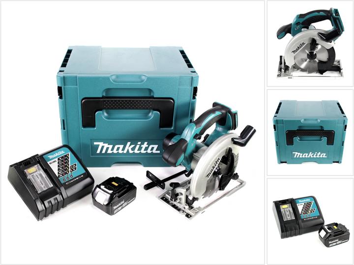Productafbeelding Makita DSS 611 RF1J Accu handcirkelzaag 18V 165 mm in Makpac + 1x 3,0Ah accu + lader
