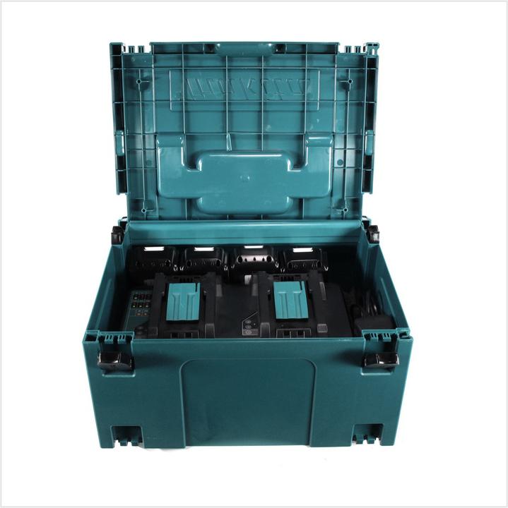 Produktbild Makita Power Source Kit 18V mit 4x BL1830B Akku 3,0Ah + DC18RD Doppelladegerät ( 197720-6 ) + Makpac (18 V)