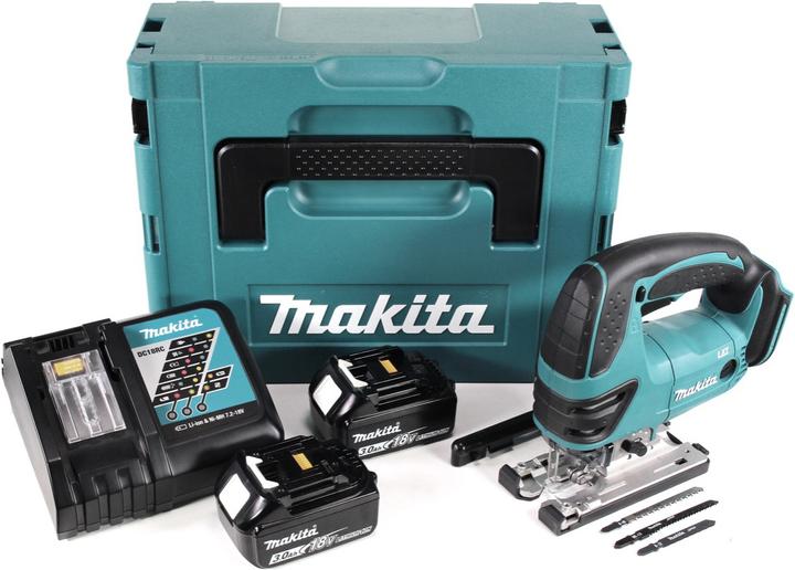 Produktbild Makita DJV 180 RFJ Akku Stichsäge 18V + 2x Akku 3,0Ah + Ladegerät + Makpac