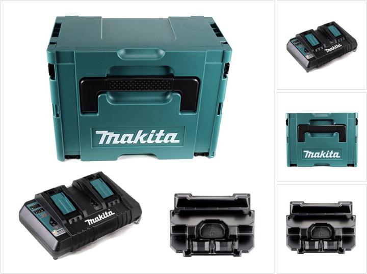 Actual product image Makita DC18RD ZJ double quick charger in Makpac 3 incl. inlay (18 V)