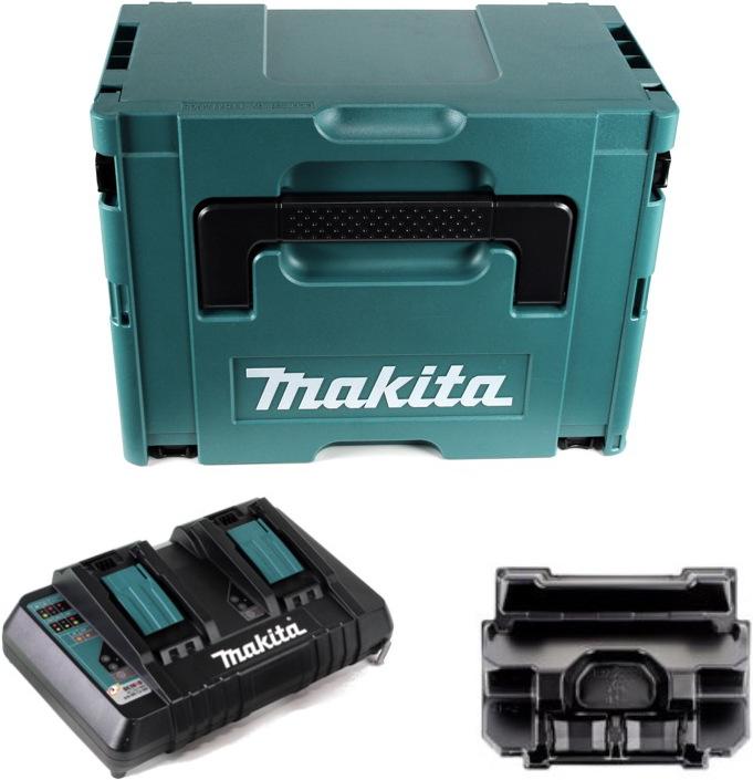 Actual product image Makita DC18RD ZJ double quick charger in Makpac 3 incl. inlay (18 V)