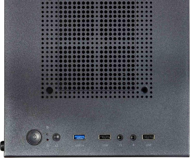 Produktbild Evolveo M4, case mATX, 2x USB2.0 / 1x USB3.0 / 120mm LED / černý s průhlednou bočnicí (Mini-ATX)