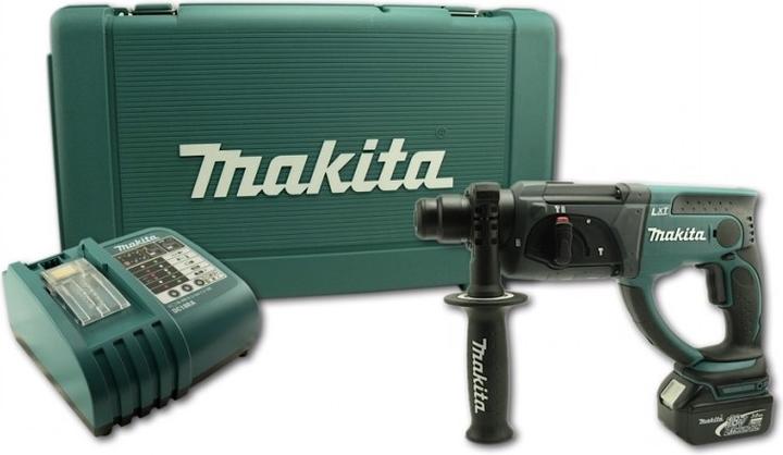 Produktbild Makita BHR 202 Akku Kombihammer 18V 2,0J SDS Plus in Koffer - 3Ah Akku, Ladegerät (Akkubetrieb)