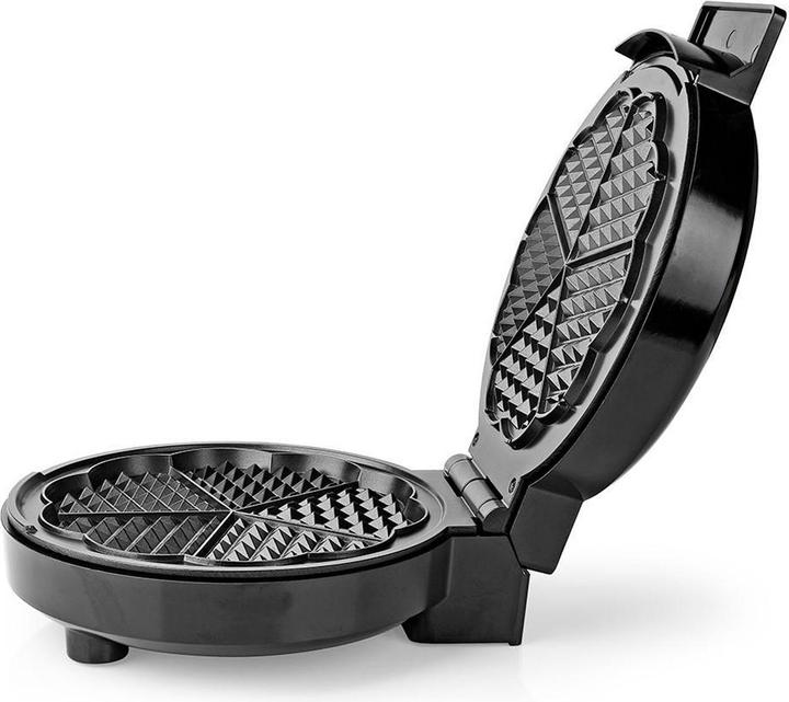 Immagine prodotto Nedis Macchina per waffle | 5 waffle a forma di cuore | 19 cm | 1000 W | Controllo automatico della
