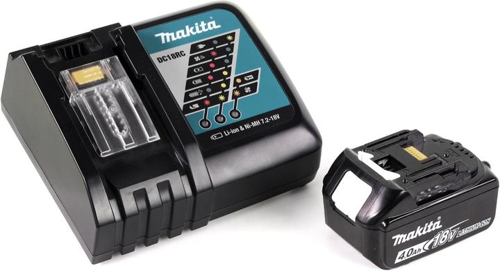 Produktbild Makita DCL 180 RM1 W 18 V Li-Ion Akku-Staubsauger Weiss + 1 x 4,0 Ah Akku + Ladegerät