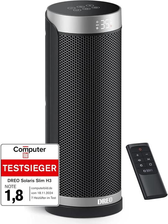 Dreo PTC Keramik Heizlüfter mit Fernbedienung (1800 W)