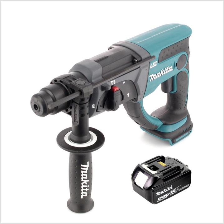 Actual product image Makita DHR 202 F1 Battery combi hammer 18V 2.0J SDS Plus with 1x BL1830 3.0 Ah battery (Rechargeable battery operated)