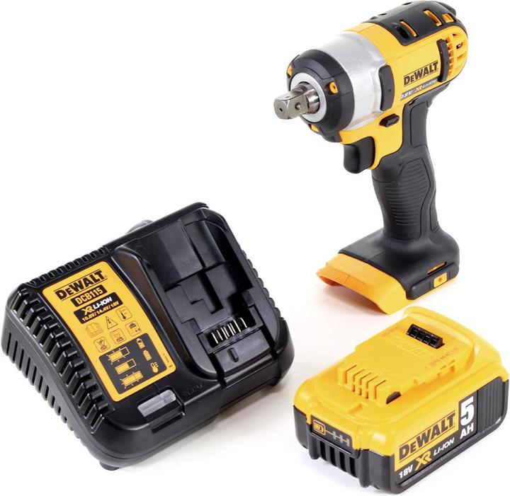 Produktbild DeWalt DCF 880 Akku Schlagschrauber 18V 203Nm + 1x Akku 5,0Ah + Ladegerät