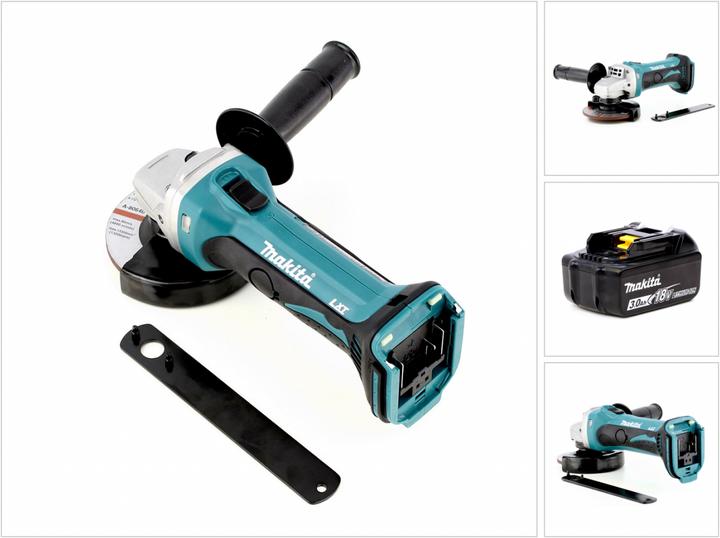 Produktbild Makita BGA 452 18V Li-ion 115 mm Akku-Winkelschleifer + 1x BL1830 B Akku (115 mm)