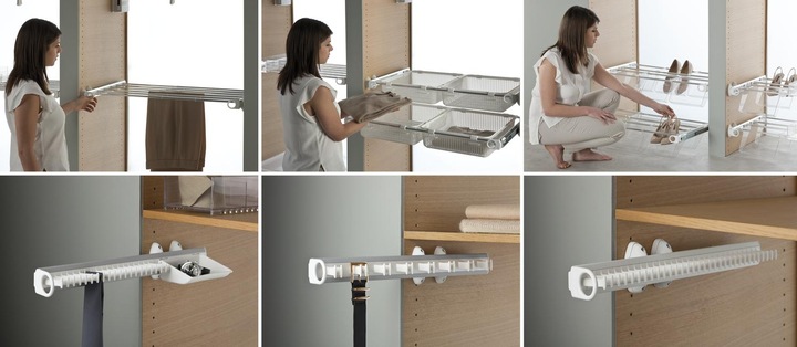 Produktbild Servetto Self System Krawattenhalter Modell B Aluminium/Kunststoff schwarz