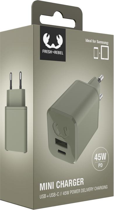 Produktbild Fresh'N Rebel Mini Ladegerät USB A + USB C (45 W)