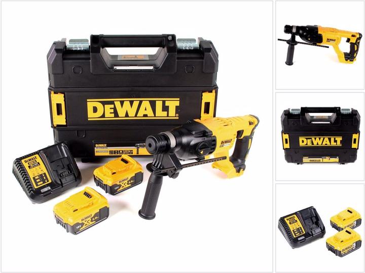Actual product image DeWalt DCH 133 P2 Battery combi hammer 18V 2,6J SDS plus Brushless + 2x battery 5,0Ah + charger + TSTAK