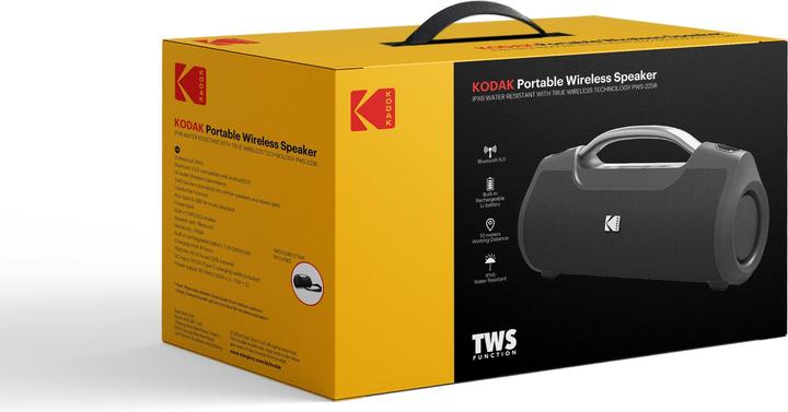 Actual product image Kodak PWS-2258 60 watt stereo Bluetooth speaker (10 h)