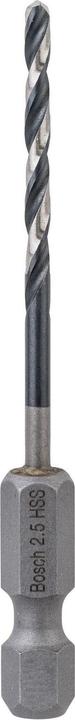 Produktbild Bosch Professional Zubehör HSS Spiralbohrer mit Sechskantschaft 2,5 mm (2.5 Millimeter)