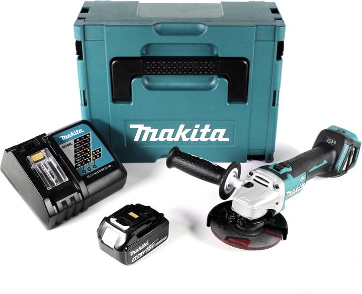Produktbild Makita DGA 511 RM1J Akku Winkelschleifer 18V 125mm Brushless + 1x Akku 4,0Ah + Ladegerät + Makpac (125 mm)