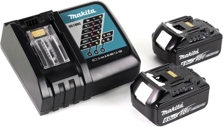 Actual product image Makita DGA 511 RGJ Battery angle grinder 18V 125mm Brushless + 2x battery 6,0Ah + charger + Makpac (125 mm)