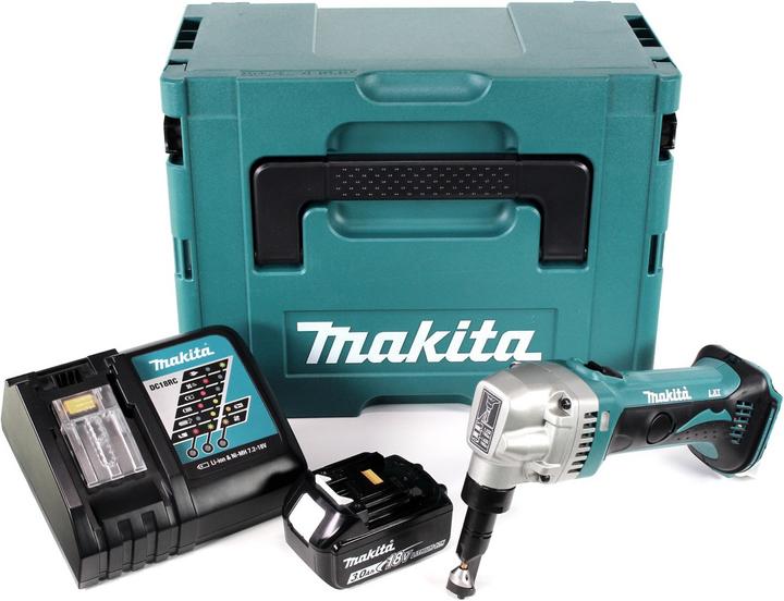 Produktbild Makita DJN 161 RF1J 18V Akku Knabber Schere + 1x Akku 3,0Ah + Schnellladegerät + Makpac