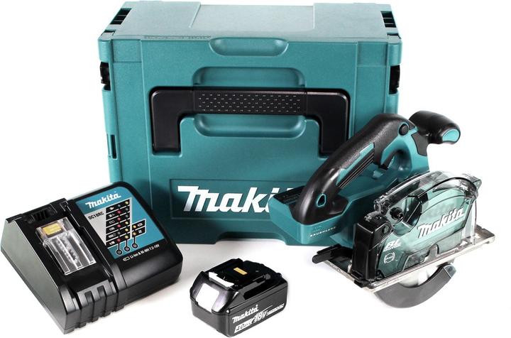 Actual product image Makita DCS 553 RM1J Cordless metal circular saw 18V 150 mm brushless + 1x battery 4.0Ah + charger + Makp