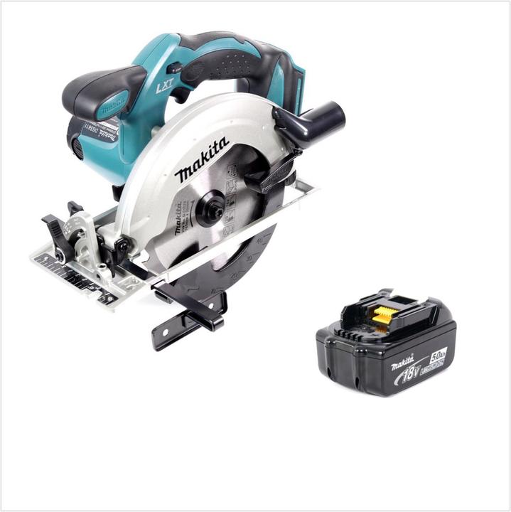 Image du produit Makita DSS 611 18V Li-ion Scie Circulaire sans fil 165mm + 1x Batterie BL1850 5,0 Ah - sans Chargeur