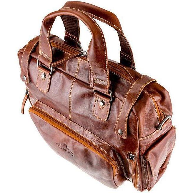 Thumbnail - Alpenleder Notebooktasche Elbsee 15 (15", Universal), Notebooktasche, Braun