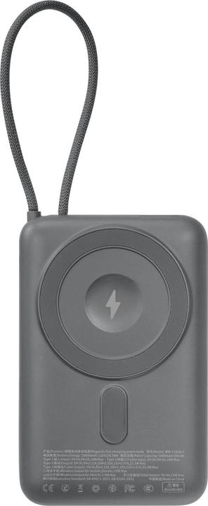 Actual product image Laut POWER CHARGE RISER+ Black Powerbank (10000 mAh, 22.50 W, 38.50 Wh)