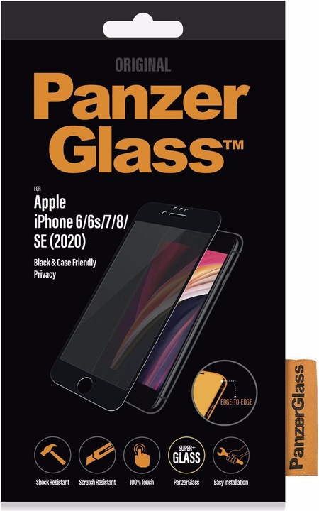 Produktbild PanzerGlass Case Friendly Privacy (1 Stück, Apple iPhone 6, Apple iPhone 6s, Apple iPhone 7, Apple iPhone 8, Apple iPhone SE (2nd Gen), Apple iPhone SE (3rd Gen))