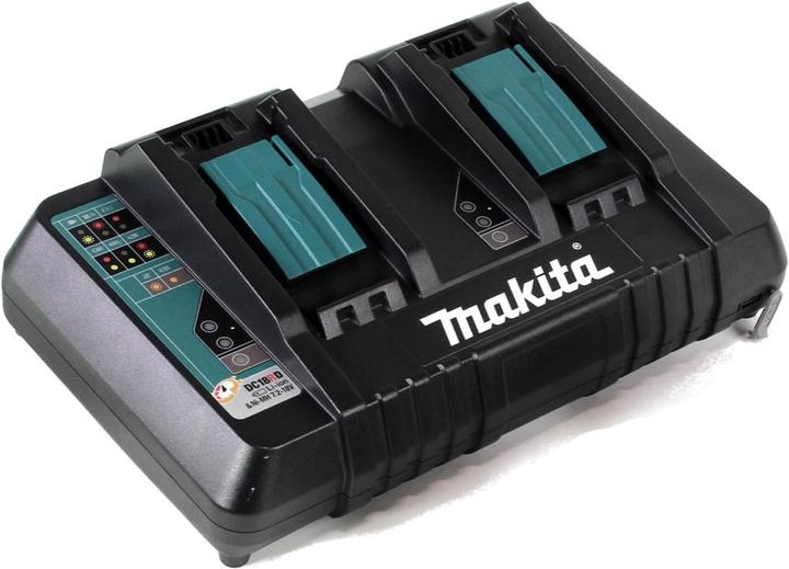 Actual product image Makita Power Source Kit Li 18V with 2x BL1860B battery 6.0Ah + DC18RD dual charger ( 199484-8 ) + Mak (18 V)