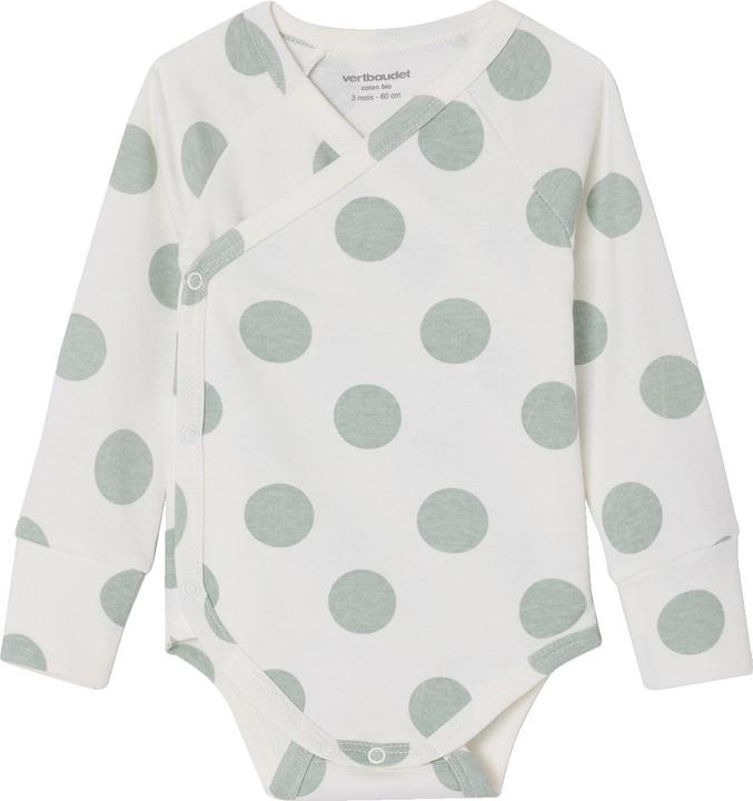 Actual product image Vertbaudet Bio-Kollektion: 5er-Pack mitwachsende Baby Wickelbodys, Langarm (56)