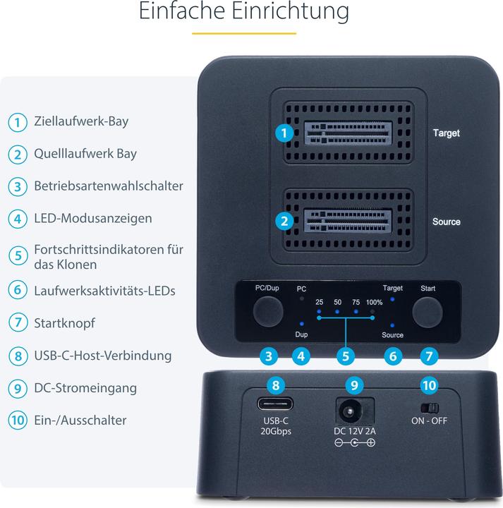 Actual product image StarTech 1:1 M.2 NVME DUPLICATOR