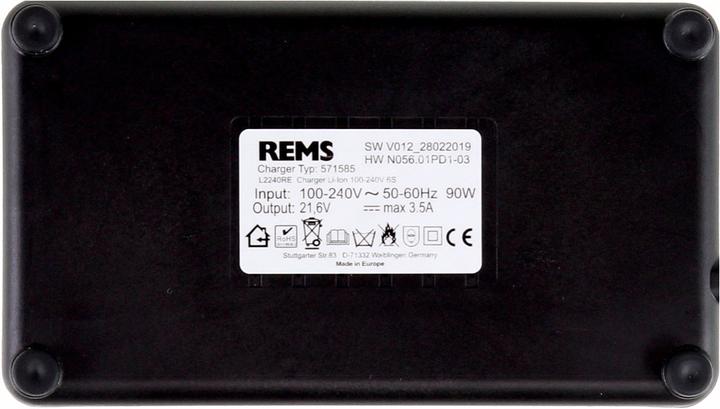 Actual product image Rems Quick charger Li-Ion 230V, 50-60Hz, 90W ( 571585 R220 ) (22 V)