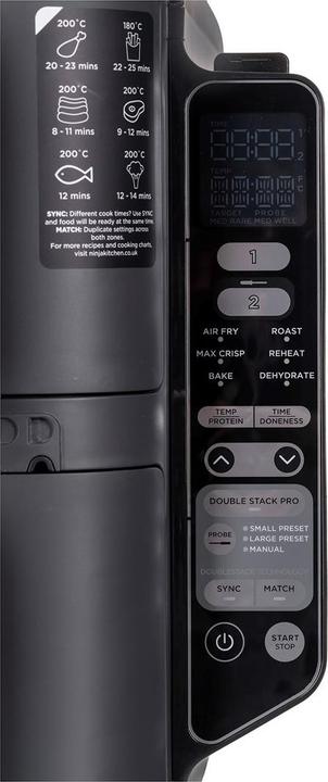 Actual product image Ninja SL451EU Double deep fryer