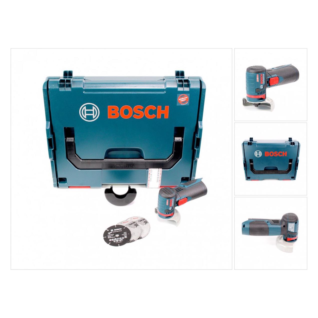 Bosch Professional, Haakse Slijper, Gws 10, 8-76 V-Ec Accu Haakse Slijper 10, 8V ( 06019F2003 ) 76mm Solo In L-Boxx - Zonder Accu, Oh (76 mm)
