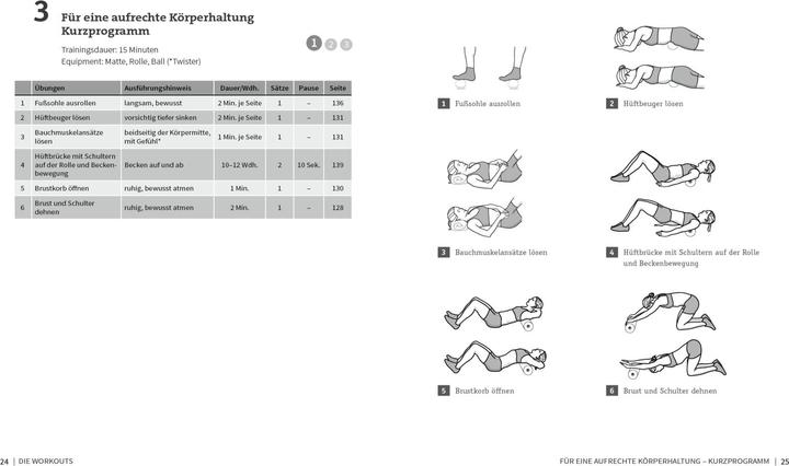 Produktbild 50 Workouts mit Faszienrolle und Ball (Deutsch, Torsten Pfitzer, 2021)