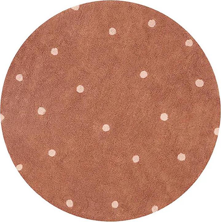 Lorena Canals Rug Round Dot Chestnut (Ø 140 cm)