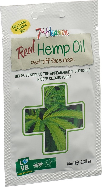 Produktbild 7th Heaven Real Hemp Oil Peel-off Face Mask (10ml) (10 ml)