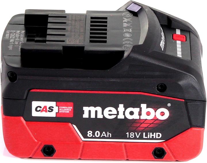 Produktbild Metabo LiHD 2x Akkupack 18V 8,0Ah ( 625369000 ) + Ladegerät ASC 145 ( 627378000 ) (18 V)