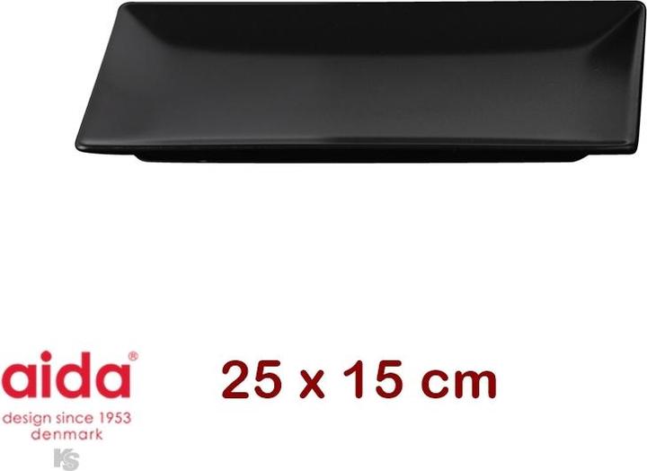 Actual product image Aida Stoneware Plate Rectangular M (1x)
