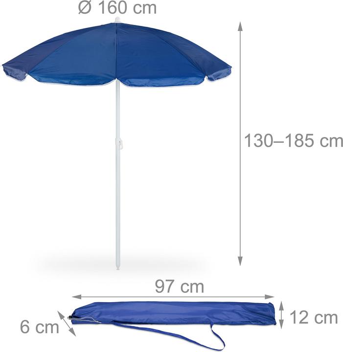 Produktbild Relaxdays Sonnenschirm (1.60 m)