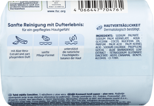 Actual product image dm Balea Sensitive cream soap