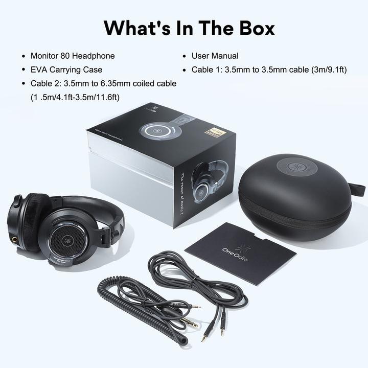 Actual product image OneOdio Headphones Monitor 80 (Cable)