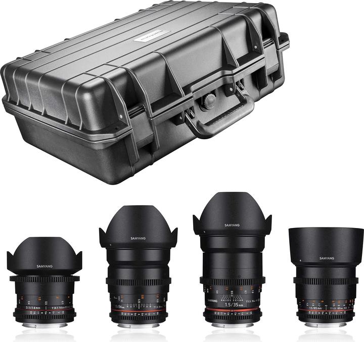 Image du produit Samyang Vidéo DSLR basic Set II Sony E (Sony E, APS-C / DX, Plein format)