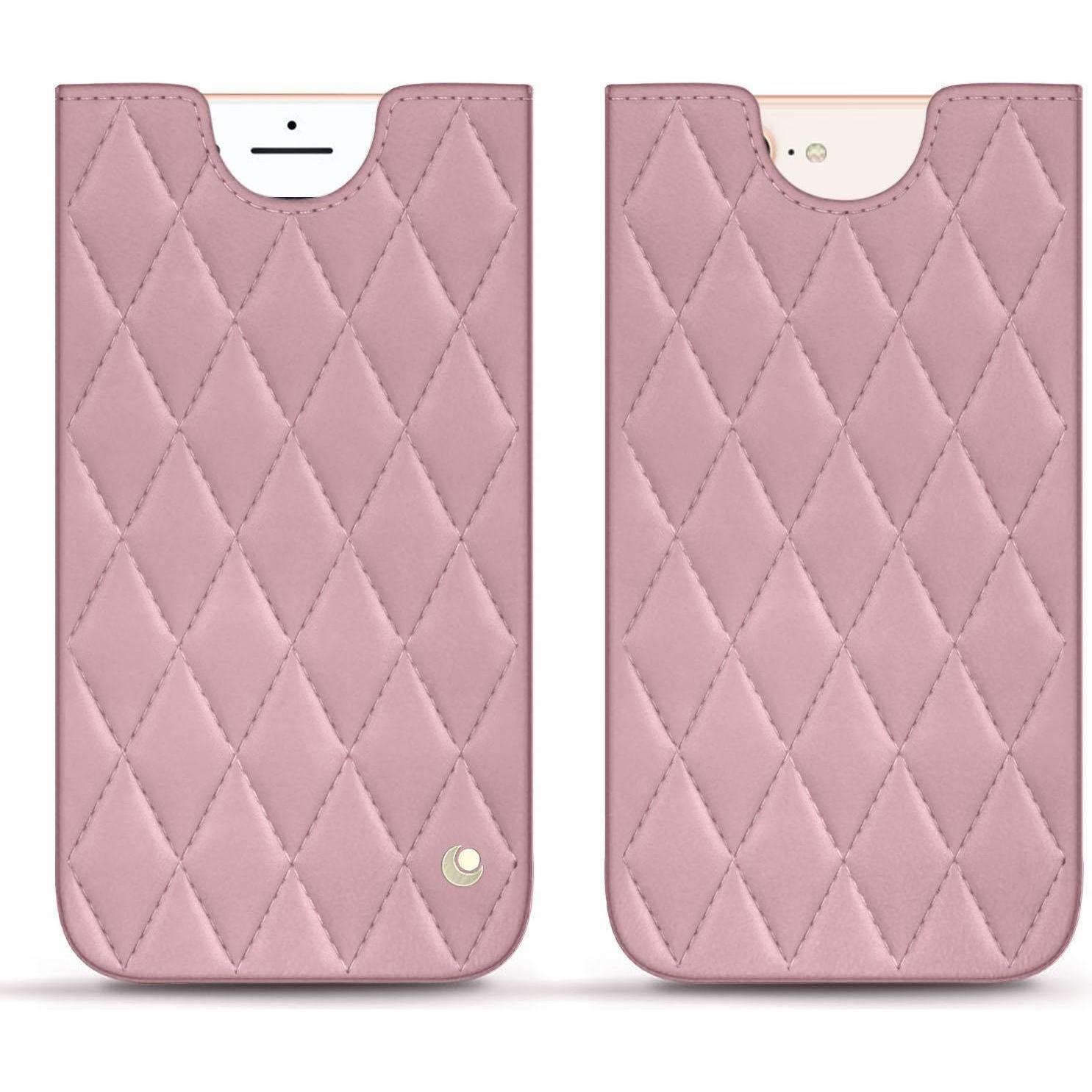 Thumbnail - Noreve Lederschutzhülle (Apple iPhone 8 Plus), Smartphone Hülle, Rosa