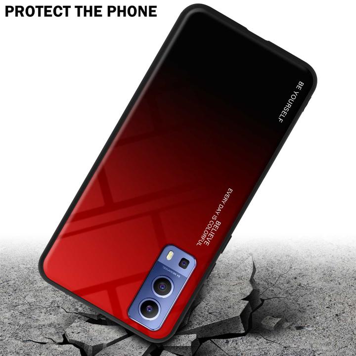 Actual product image Cadorabo TPU 2 colors glass envelope (Vivo Y72 5G, Vivo Y52s 5G)